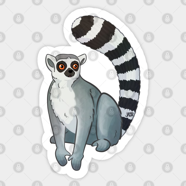 Rangtang Lemur Sticker by jastinamor